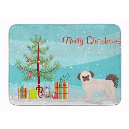 Carolines Treasures Pekeapoo Christmas Tree Machine Washable Memory Foam Mat CK3857RUG